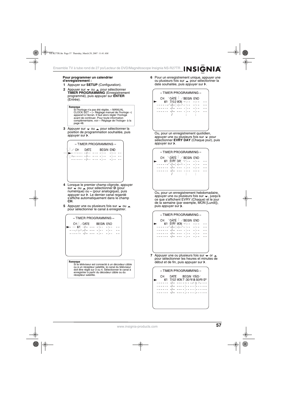 Insignia NS-R27TR User Manual | Page 57 / 112