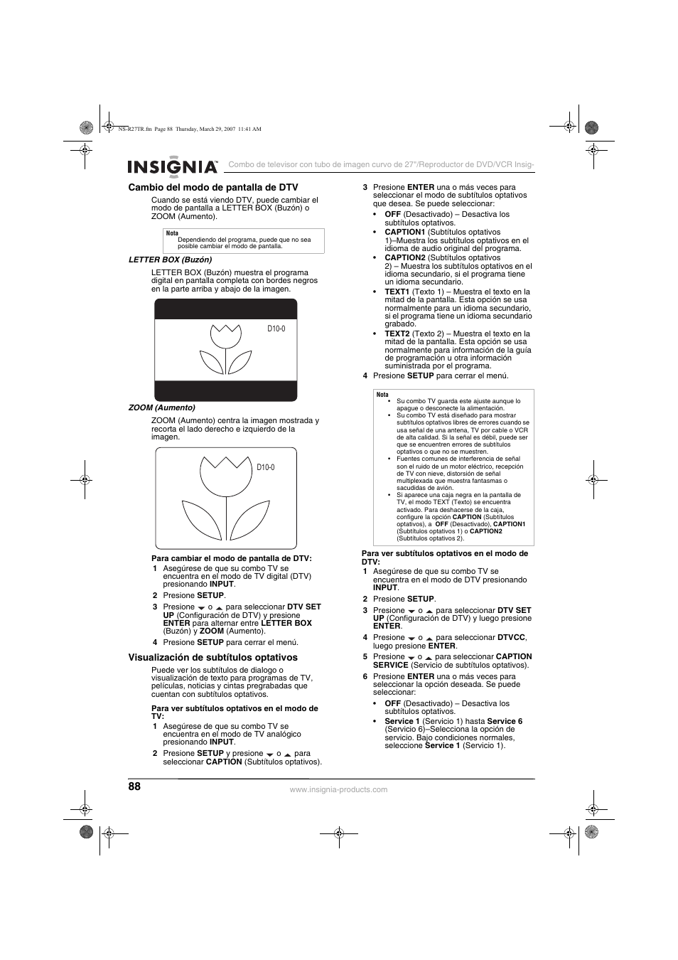 Insignia NS-R27TR User Manual | Page 88 / 112