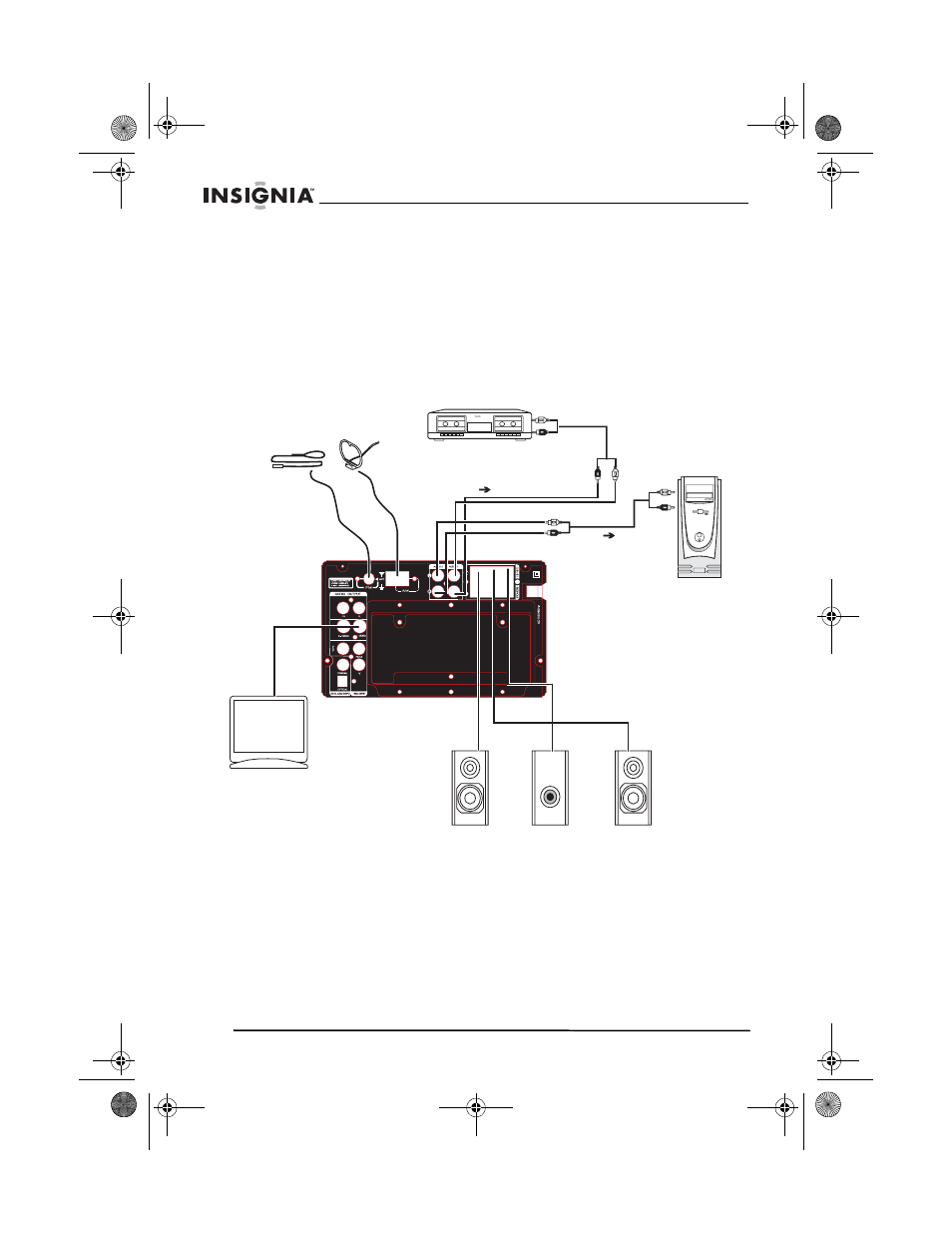 Setting up your dvd executive shelf system, Overview, Connecting your tv | Overview connecting your tv | Insignia NS-A2111 User Manual | Page 12 / 102