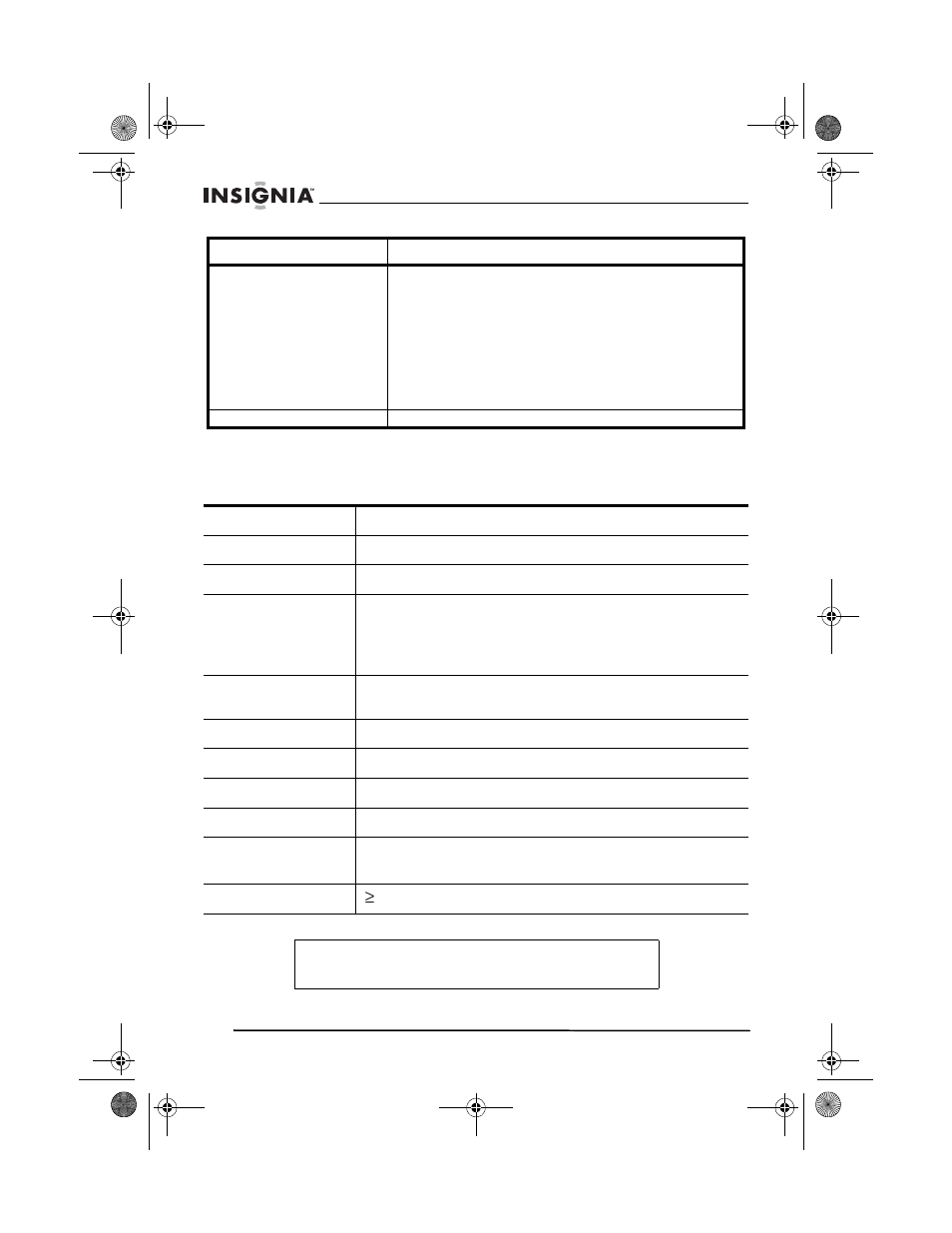 Specifications | Insignia NS-A2111 User Manual | Page 28 / 102