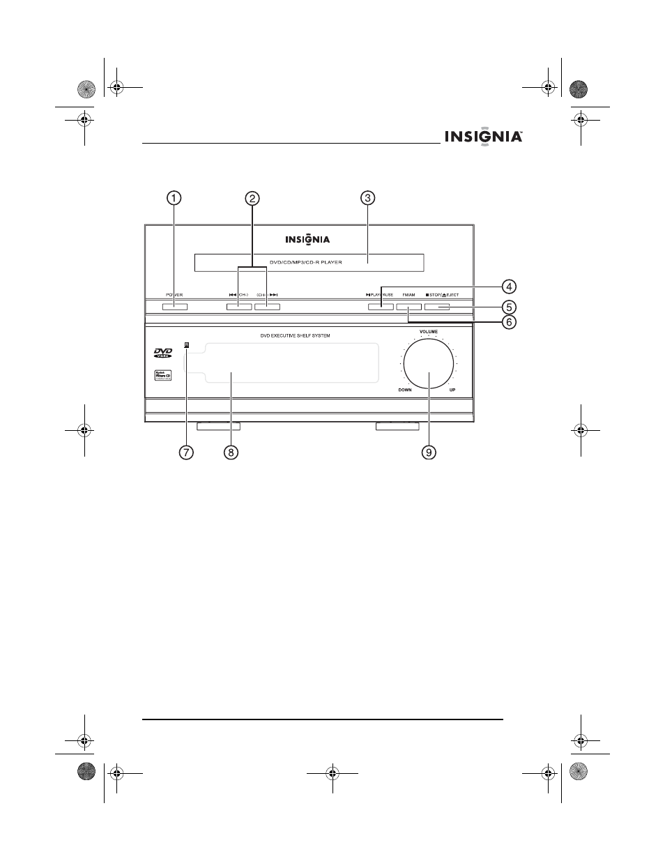 Panneau avant | Insignia NS-A2111 User Manual | Page 39 / 102