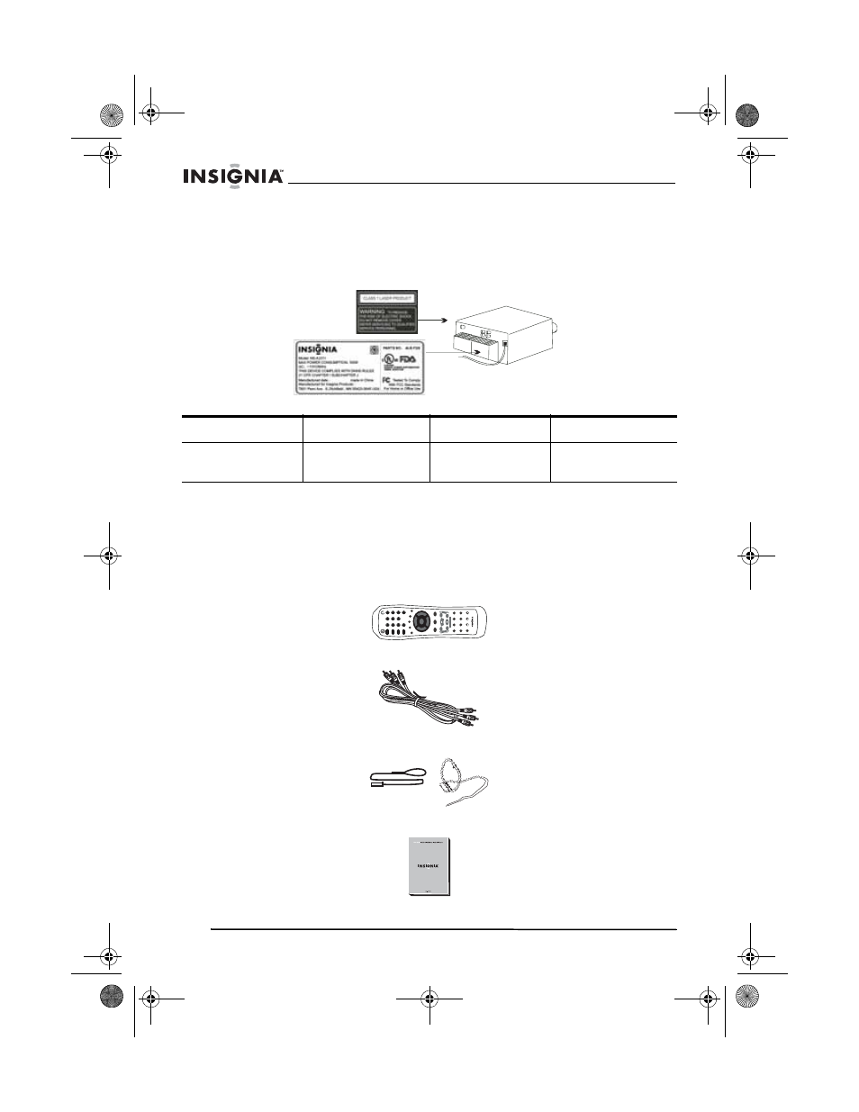 Conserve un registro de su compra, Características, Accesorios | Insignia NS-A2111 User Manual | Page 72 / 102