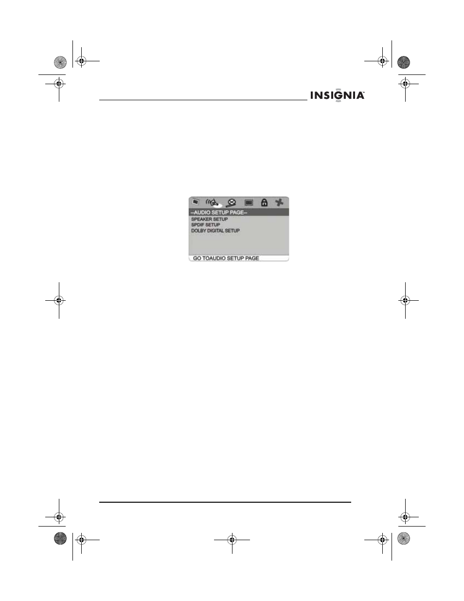 Speaker setup (ajuste de altavoz), Spdif setup (configuración de spdif), Uso de la página de configuración de audio | Insignia NS-A2111 User Manual | Page 91 / 102