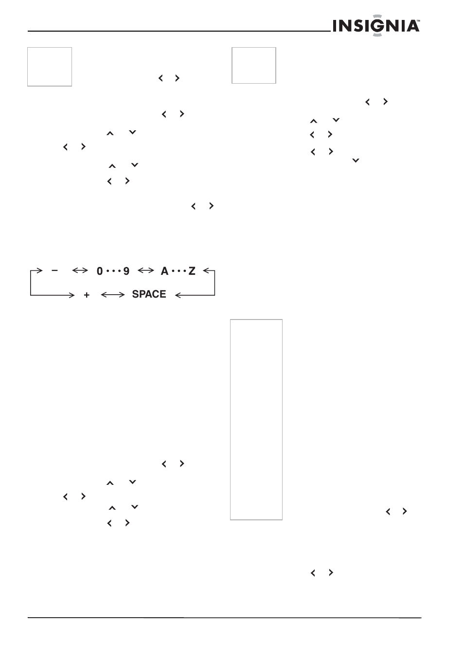 Pour étiqueter des canaux, Effacement des étiquettes de canaux, Pour effacer une étiquette de canal | Réglage de l’horloge, Pour régler l'horloge, Space | Insignia NS-RTV32 User Manual | Page 36 / 70