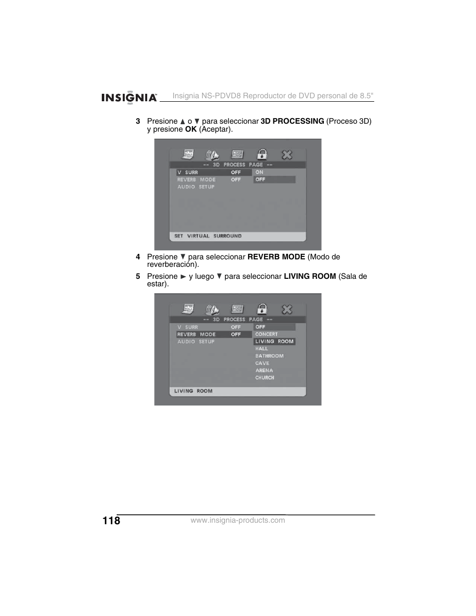 Insignia NS-PDVD8 User Manual | Page 120 / 134