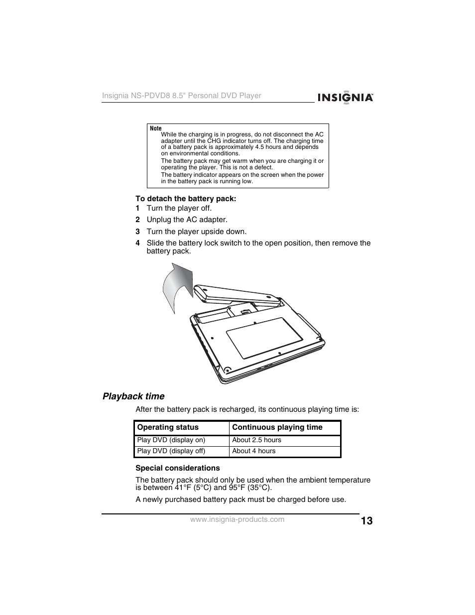 Playback time | Insignia NS-PDVD8 User Manual | Page 15 / 134