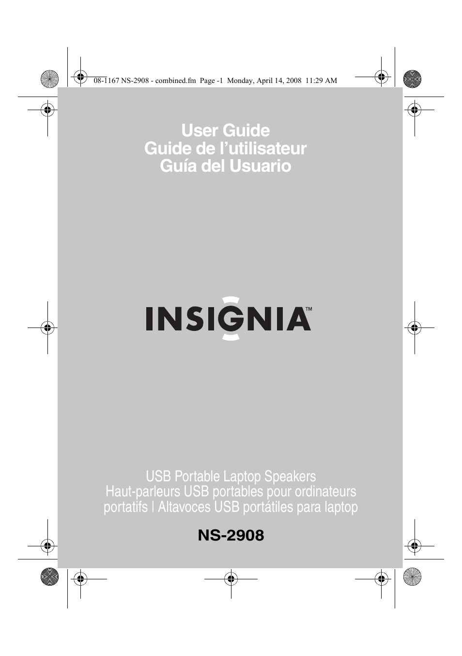 Insignia NS-2908 User Manual | 28 pages