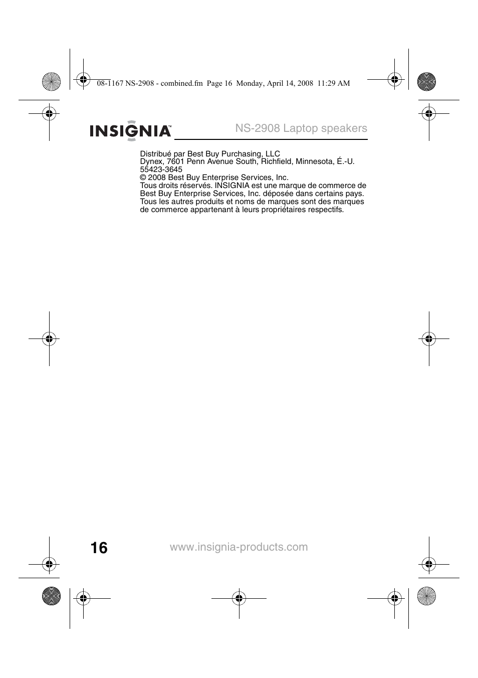 Insignia NS-2908 User Manual | Page 18 / 28