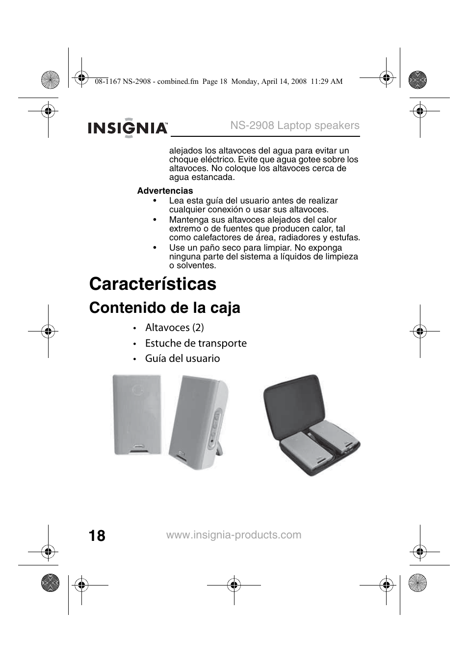 Insignia NS-2908 User Manual | Page 20 / 28