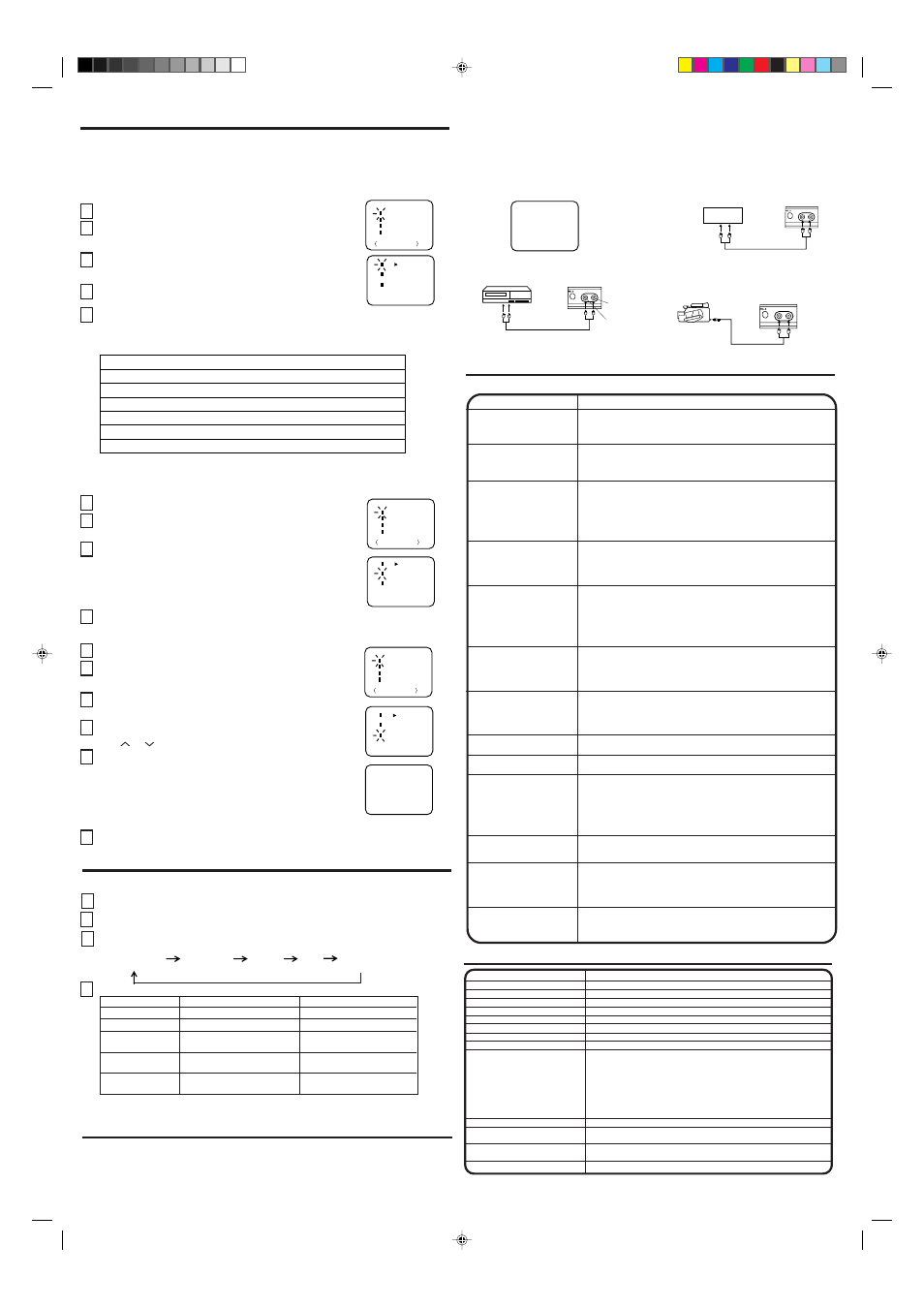 Mise en mémoire des canaux, Guide de dépistage des pannes, Réglage de l'image | Fiche technique, Raccordement aux bornes audio/vidéo, Video in reset audio in, Accessoires, Sélection tv/av | Insignia IS-TV040917 User Manual | Page 8 / 12