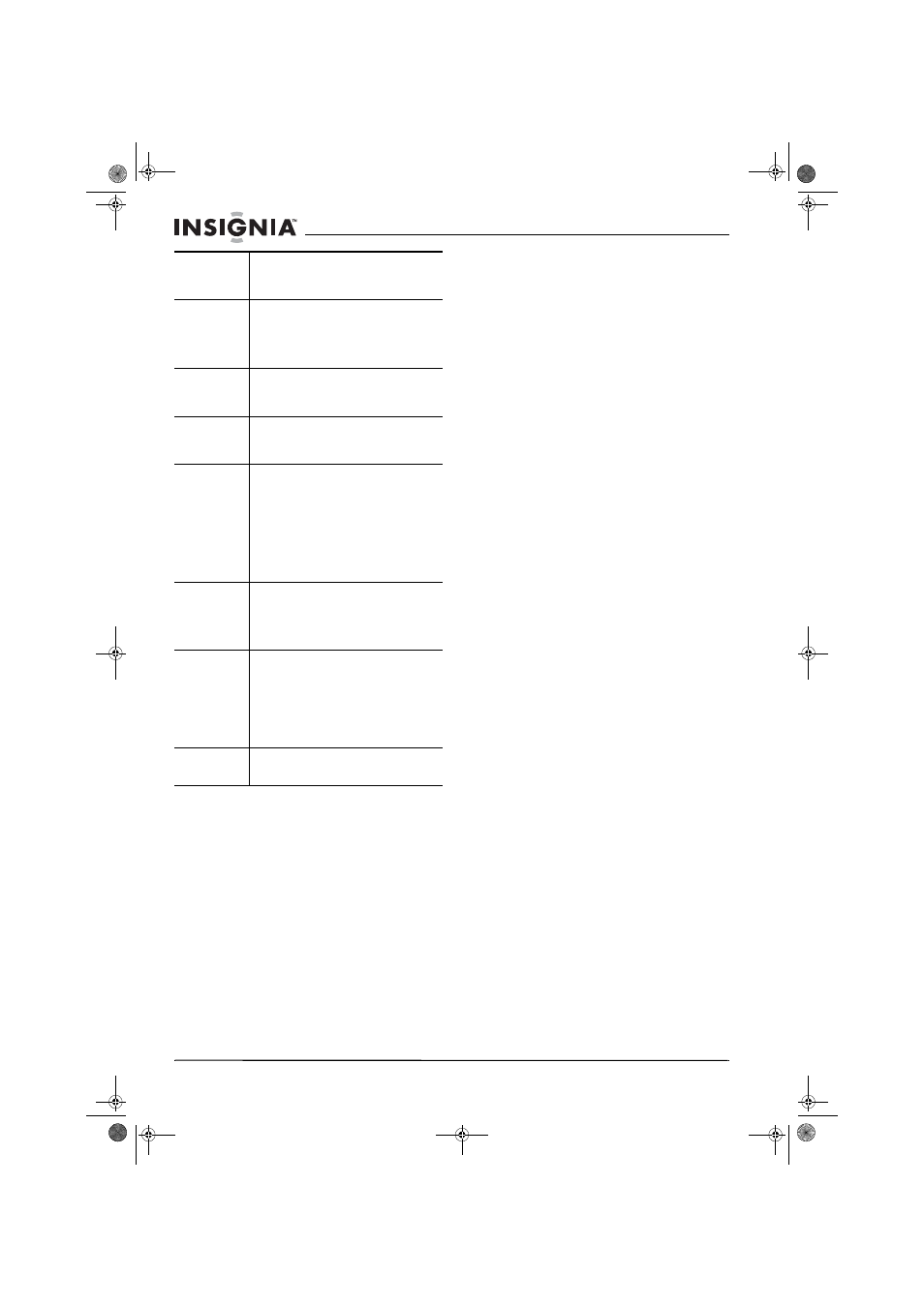 Spécifications, Caractéristiques générales | Insignia NS-30HTV User Manual | Page 56 / 88