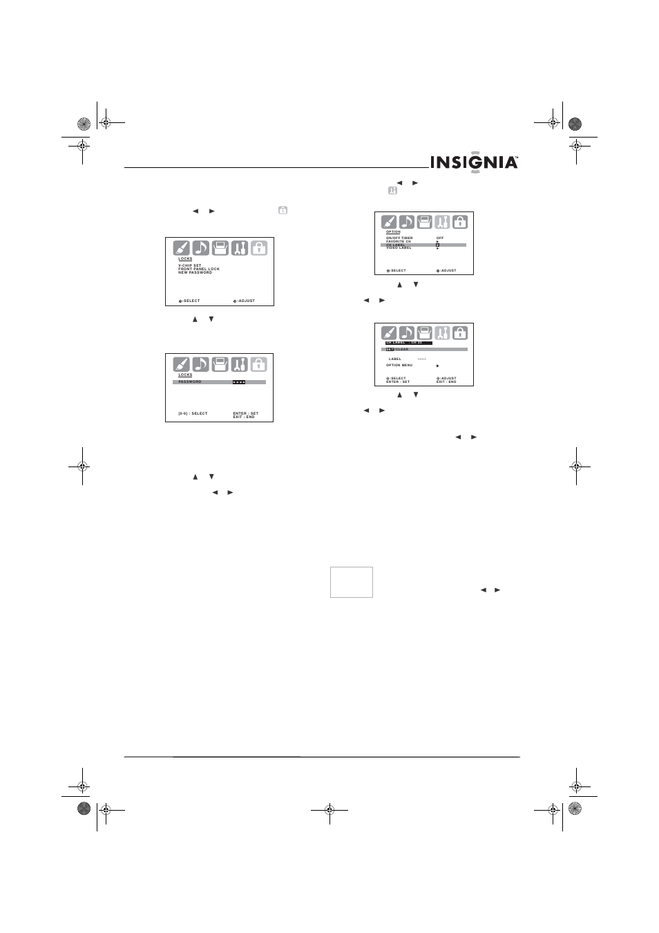 Etiquetas de canal, 1 seleccione el canal que desea identificar | Insignia NS-30HTV User Manual | Page 73 / 88