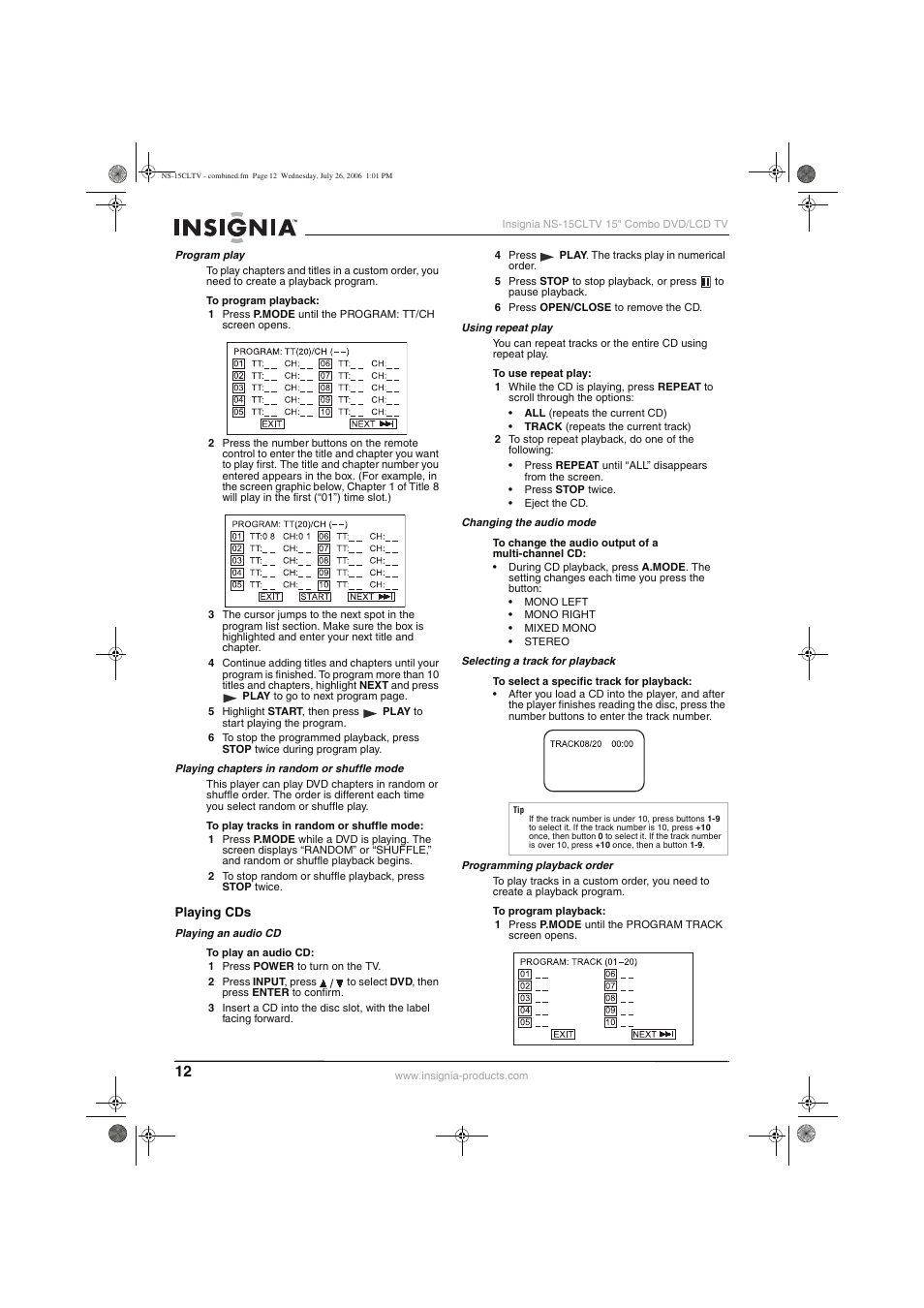 Insignia NS-15cltv User Manual | Page 11 / 69