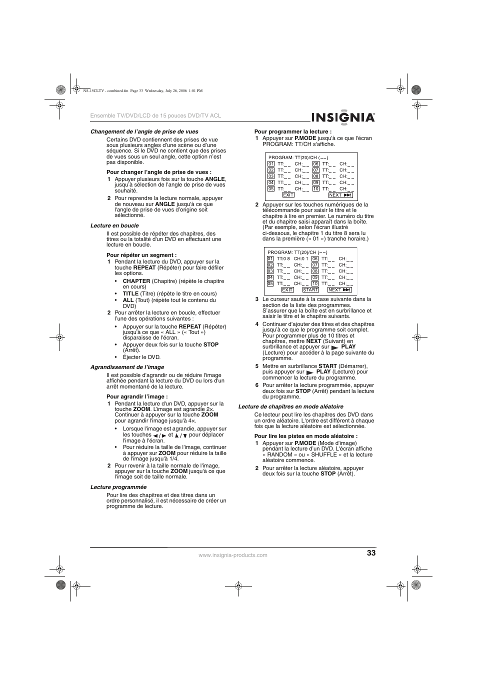 Insignia NS-15cltv User Manual | Page 32 / 69