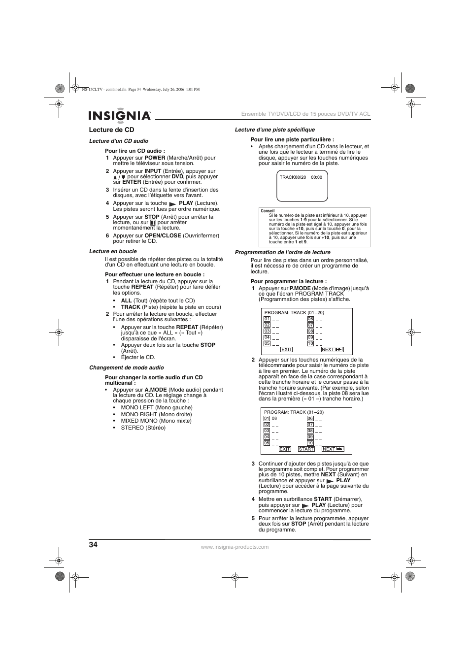 Insignia NS-15cltv User Manual | Page 33 / 69