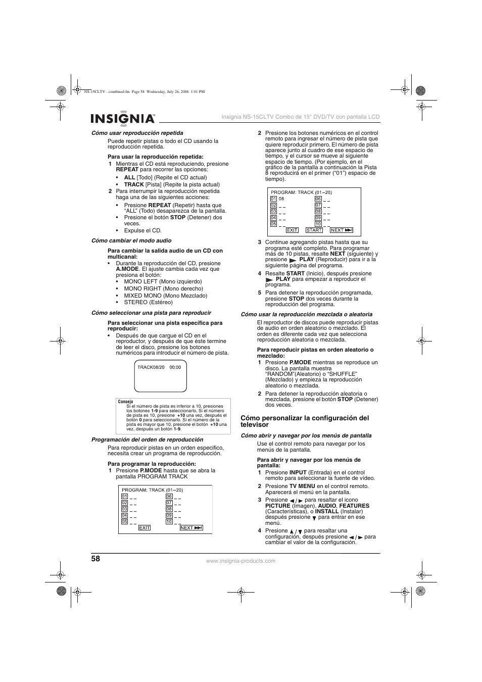 Insignia NS-15cltv User Manual | Page 57 / 69