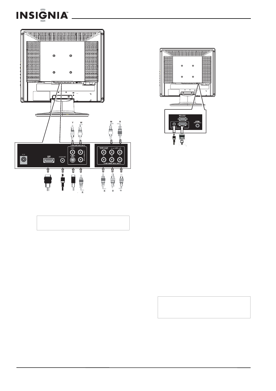 Conexión a una computadora, Para conectar una computadora, Uso de su televisor | Encendido y apagado de su televisor, Para encender y apagar su televisor, Selección de la fuente de la señal de tv, Para seleccionar la fuente de la señal de tv | Insignia NS-LCD15 User Manual | Page 38 / 50
