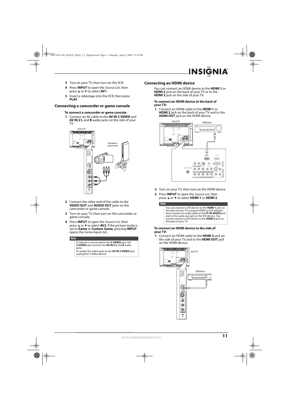 Insignia NS-L22X-10A User Manual | Page 15 / 60