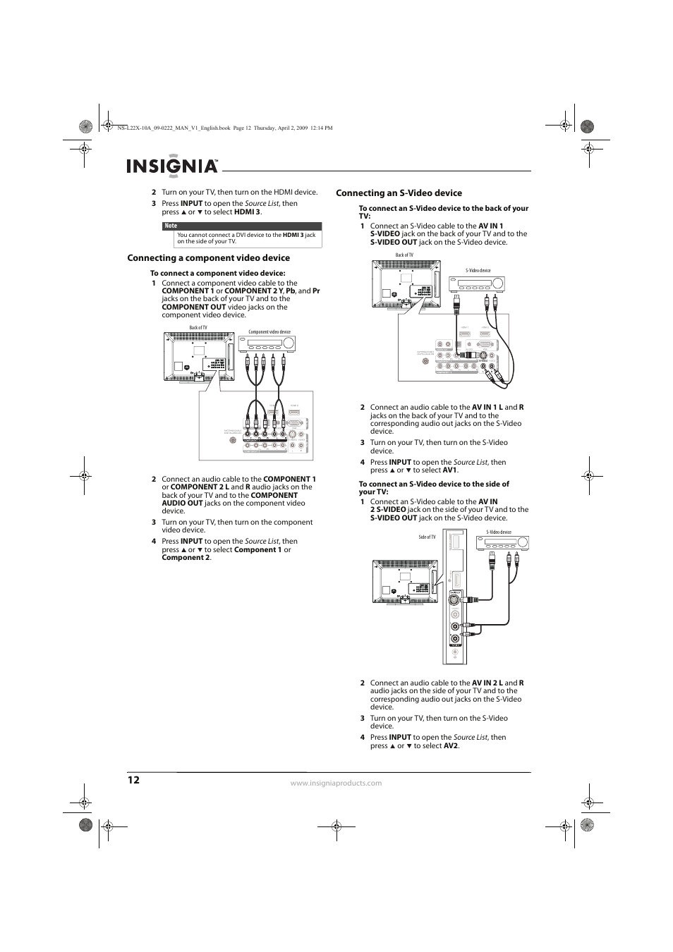 Insignia NS-L22X-10A User Manual | Page 16 / 60