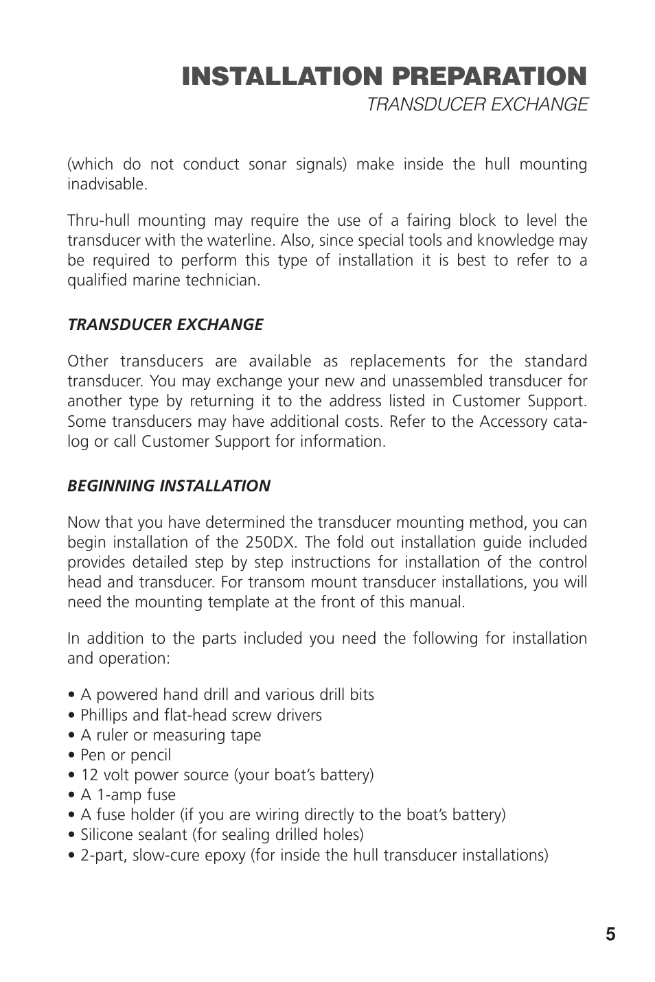 Installation preparation | Insignia DUAL BEAM 250DX User Manual | Page 7 / 36
