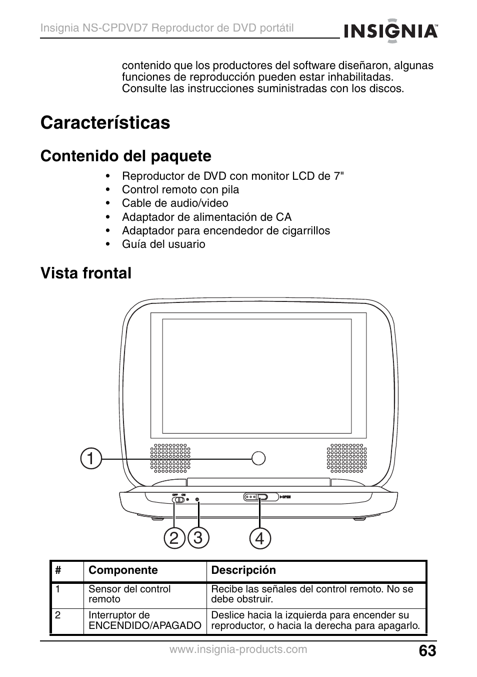 Insignia NS-CPDVD7 User Manual | Page 65 / 96