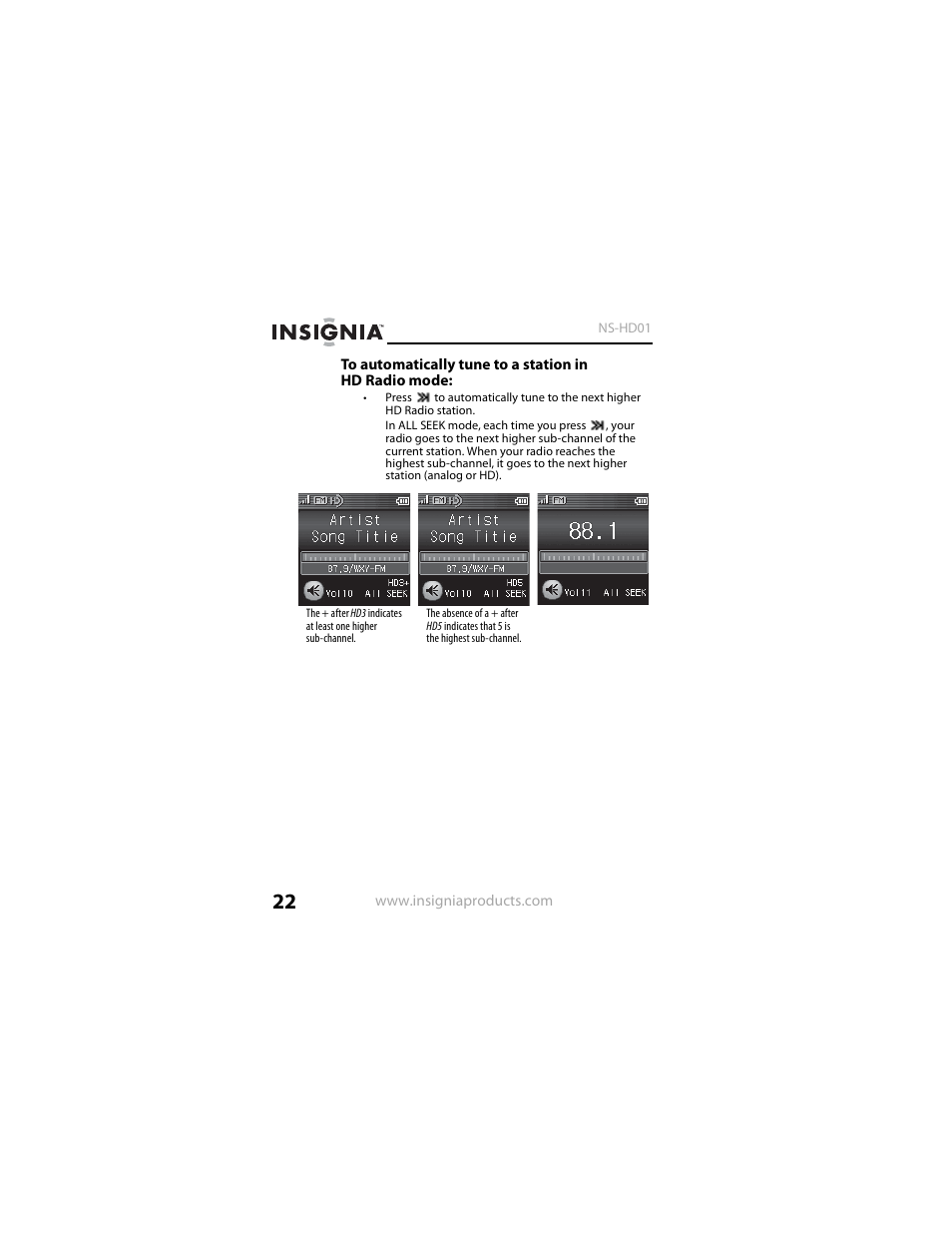 Insignia NS-HD01 User Manual | Page 22 / 44