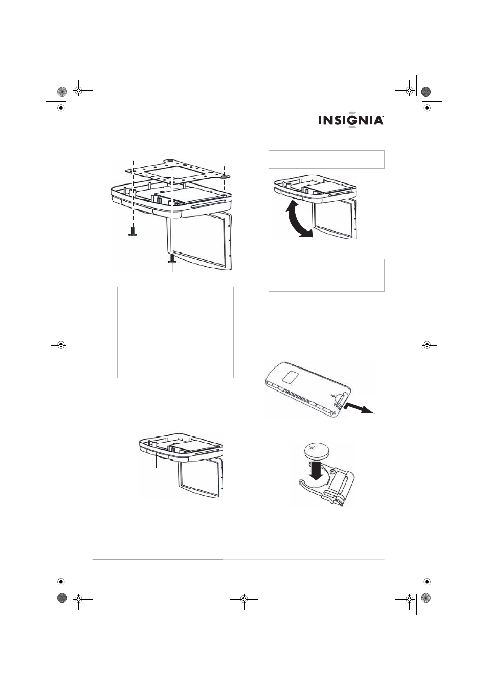 Using your dvd player, Opening and closing the dvd player, To open and close the dvd player | Using the remote control, Installing the remote control battery, To install the battery | Insignia NS-M10OHD User Manual | Page 7 / 38