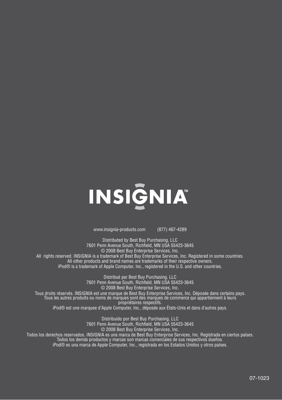 Insignia NS-A3112 User Manual | Page 100 / 100