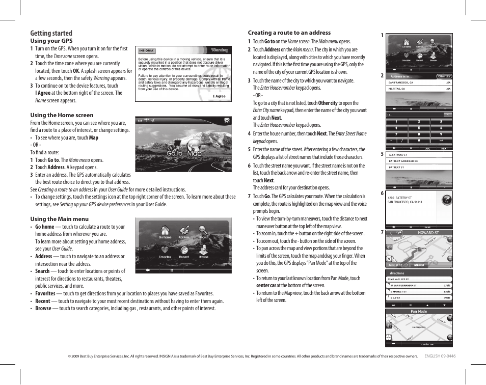 Insignia NS-NAV01 GPS User Manual | Page 2 / 2
