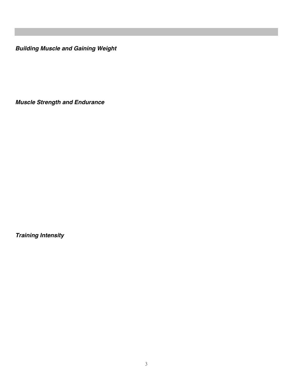 Execise guidelines | Impex SAG-44.1 User Manual | Page 4 / 10