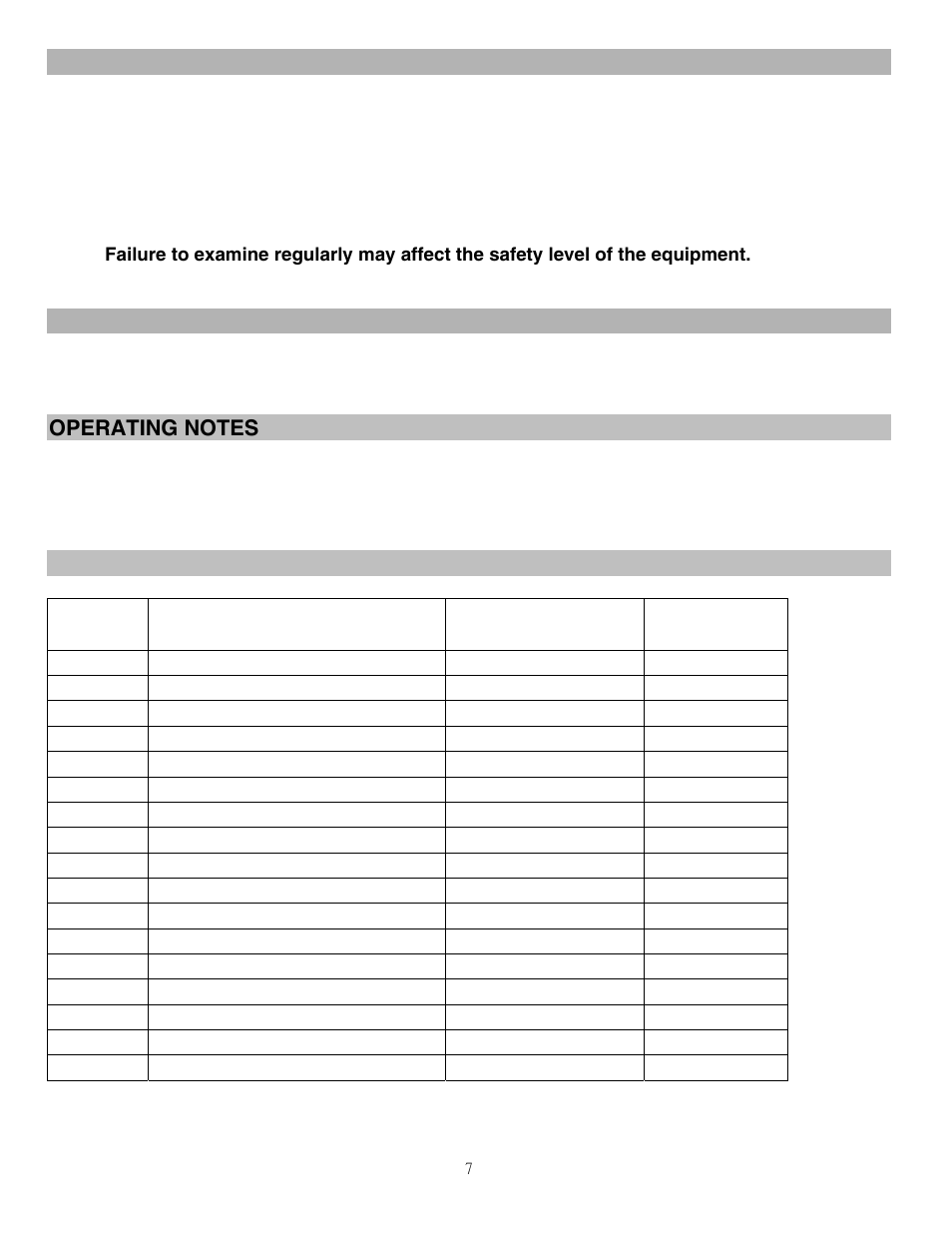 Care and maintenance, Weight capacity and dimension, Parts list | Impex SAG-44.1 User Manual | Page 8 / 10