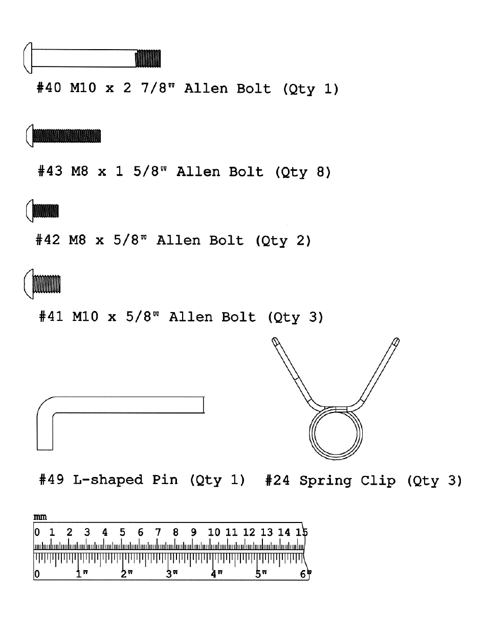 Hardware pack | Impex TSA-5682 User Manual | Page 6 / 14