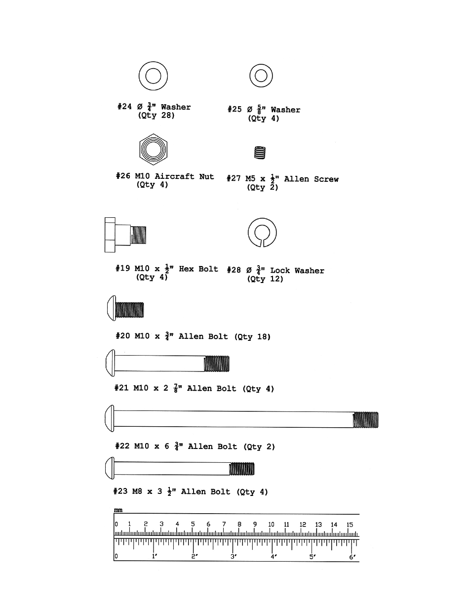 Hardware pack | Impex TC-6000 User Manual | Page 5 / 12