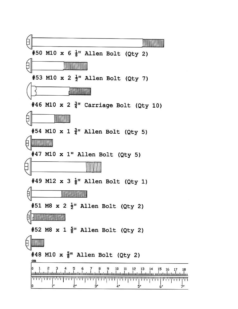 Hardware pack | Impex MWM7150 User Manual | Page 5 / 21