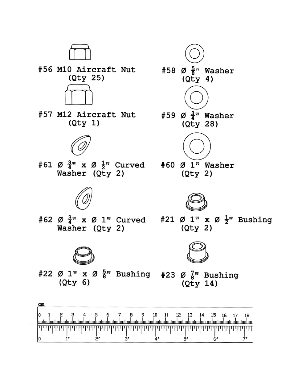 Hardware pack | Impex MWM7150 User Manual | Page 6 / 21