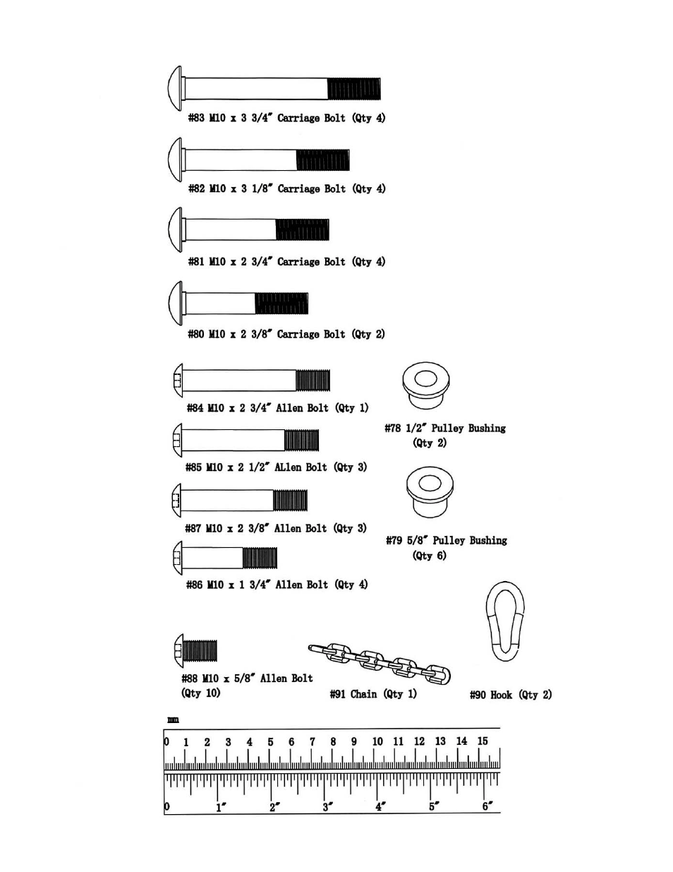 Hardware pack | Impex AX-PWR7 User Manual | Page 5 / 21