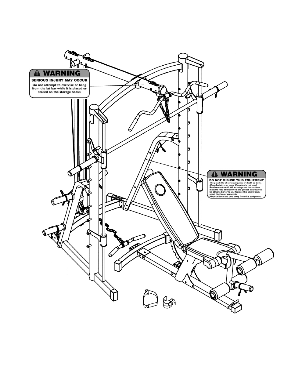 Warning label placement | Impex MSS-1280 User Manual | Page 4 / 27