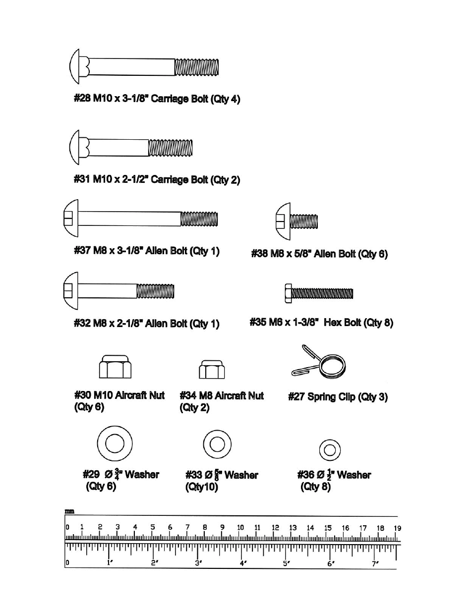 Hardware pack | Impex EVE-720 User Manual | Page 5 / 13