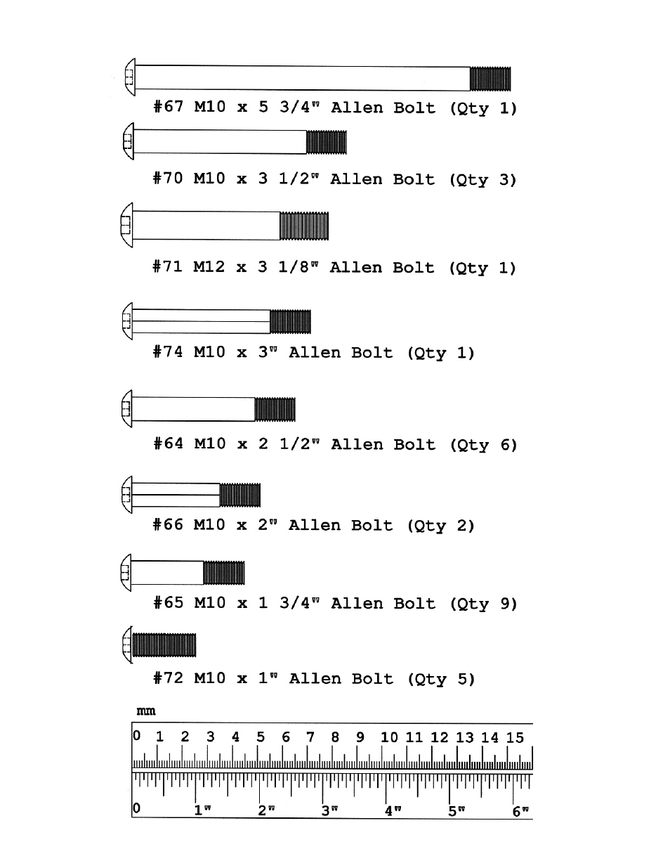 Hardware pack | Impex EVE-900 User Manual | Page 6 / 21