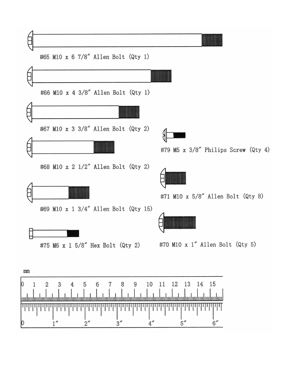 Hardware pack | Impex MWM-1558 User Manual | Page 5 / 20