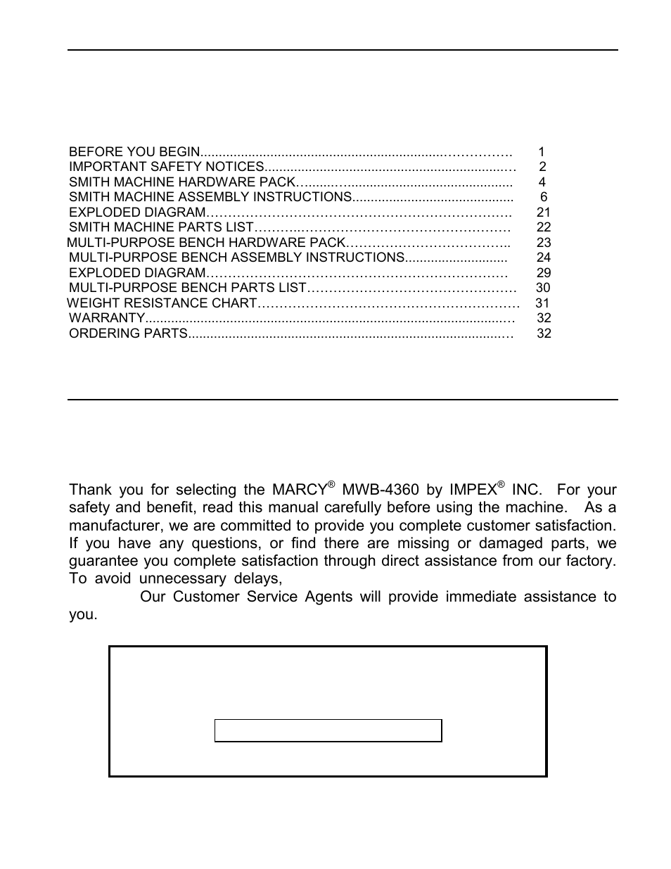 Impex MWB-4360 User Manual | Page 2 / 33