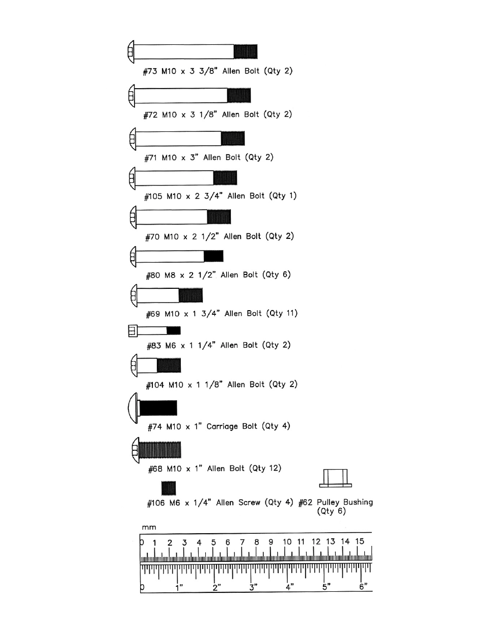 Smith machine hardware pack | Impex MWB-4360 User Manual | Page 5 / 33