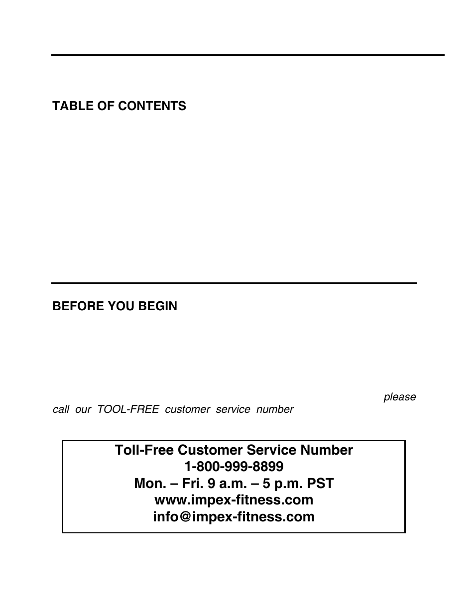 Before you begin, Important safety notices, Hardware pack | Assembly instructions, Parts list | Impex PM-3200 User Manual | Page 2 / 26