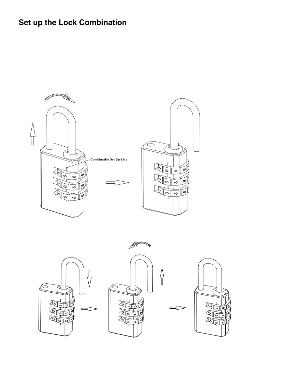 Set up the lock combination | Impex PM-3200 User Manual | Page 23 / 26