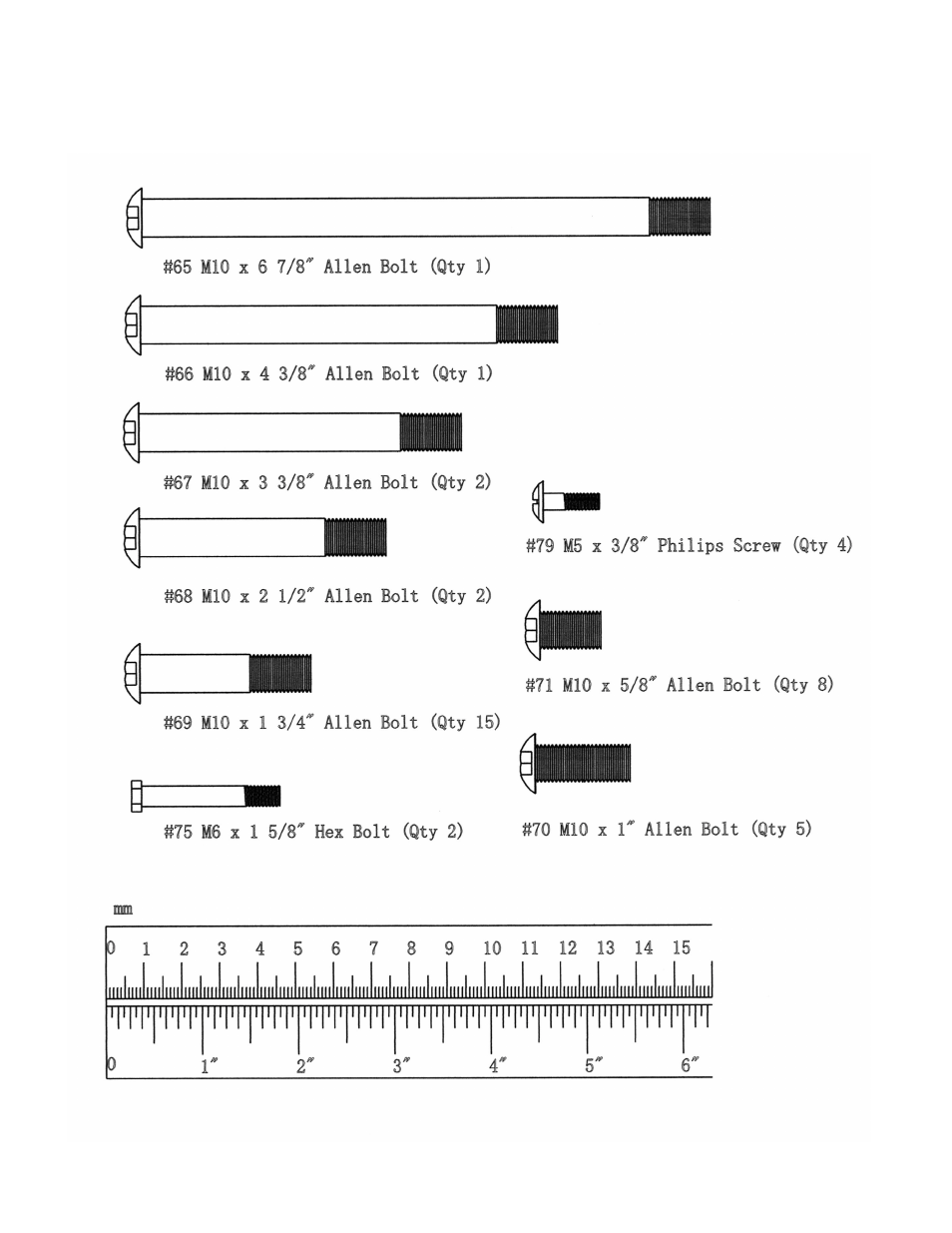 Hardware pack | Impex WM-1501 User Manual | Page 5 / 20