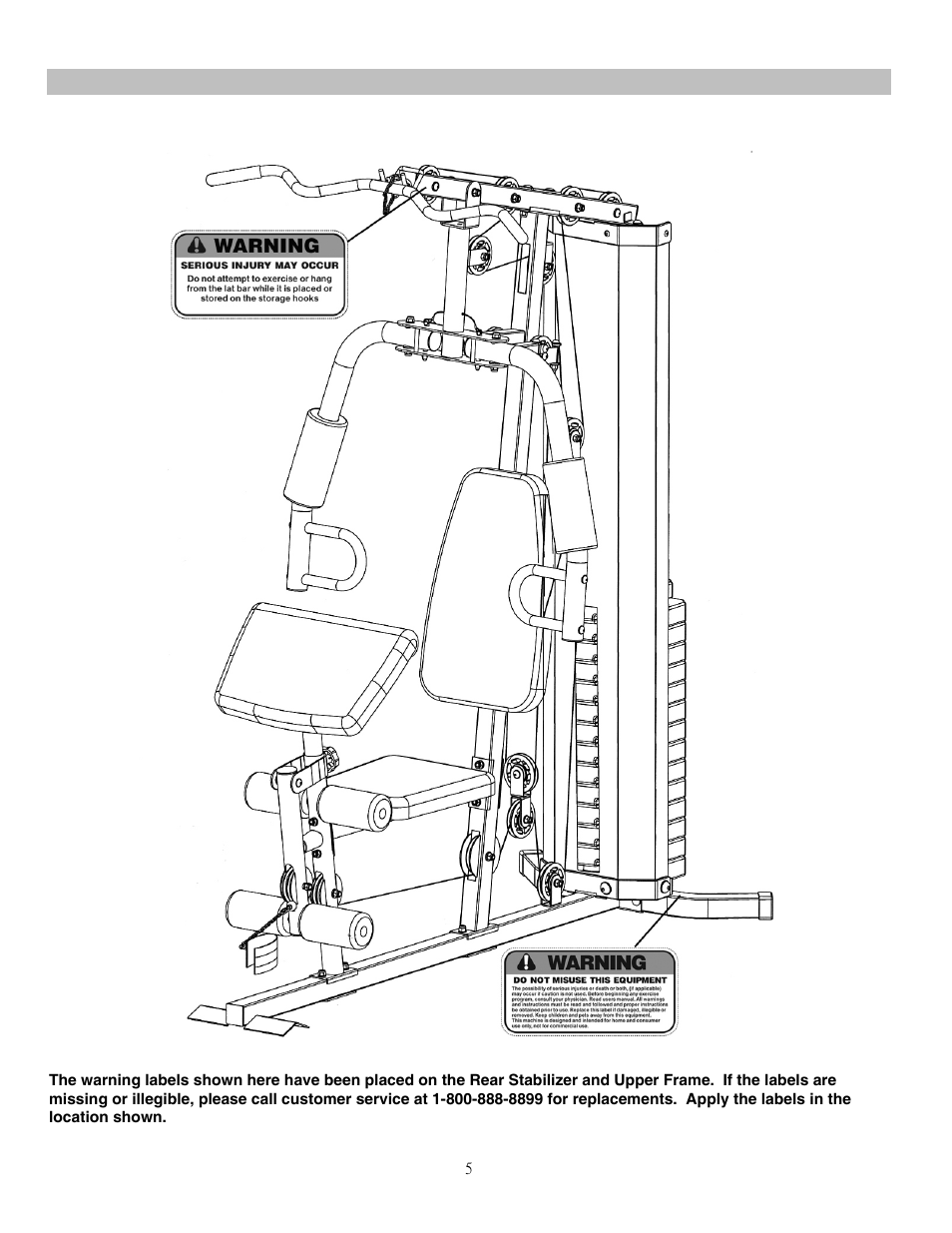 Warning label placement | Impex MWM-988 User Manual | Page 6 / 15