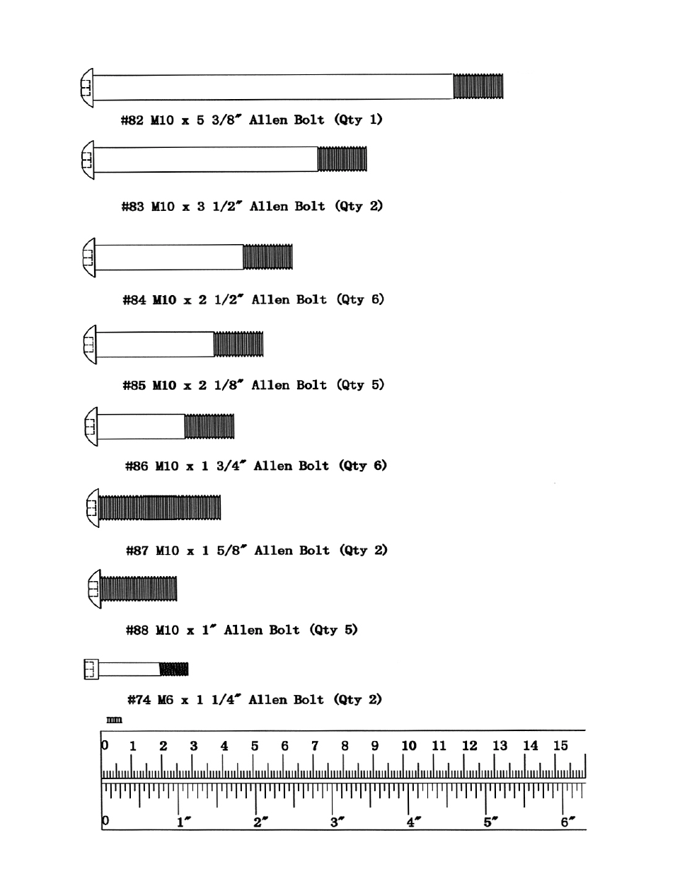 Hardware pack | Impex wm-1508 User Manual | Page 6 / 22