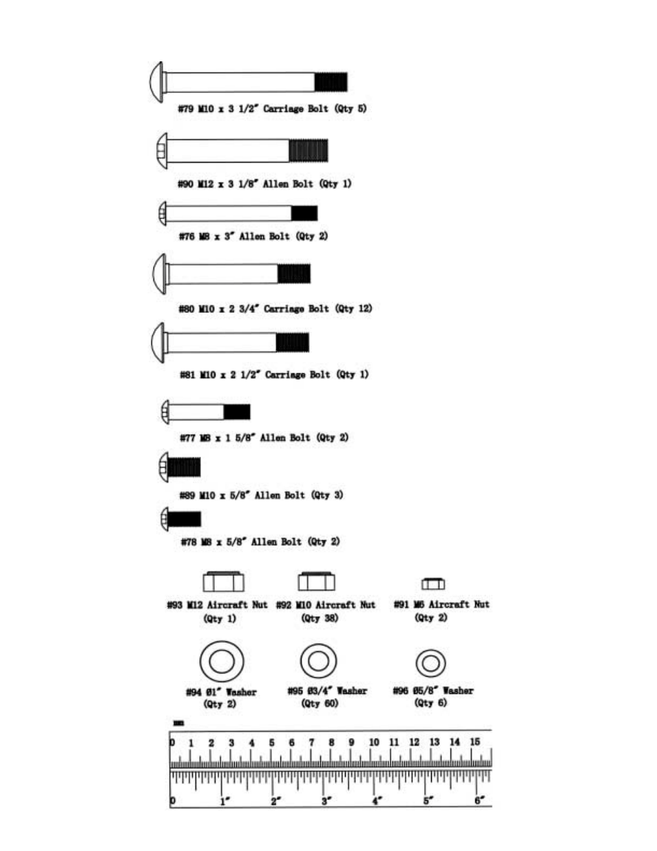 Hardware pack | Impex wm-1508 User Manual | Page 7 / 22