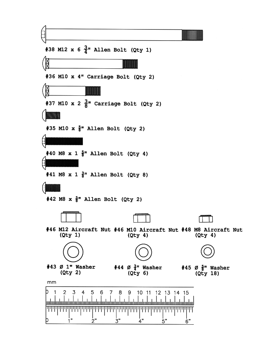 Multi-purpose bench hardware pack | Impex SM-6200 User Manual | Page 22 / 29