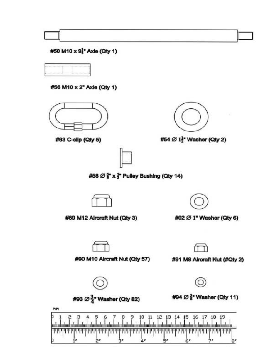 Hardware pack | Impex MWM 1801 User Manual | Page 5 / 29